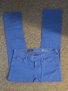 J. Crew Blue/Purple Matchstick Slim Jeans